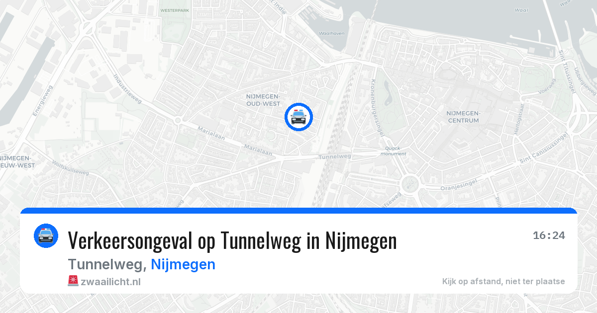 Verkeersongeval op Tunnelweg in Nijmegen — 3 apr 2026
