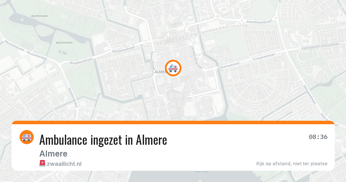 Ambulance ingezet in Almere — 18 jun 2026