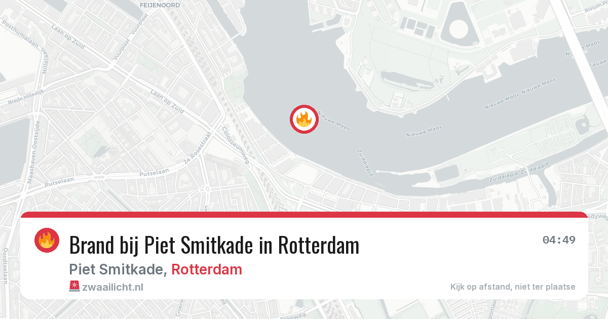 Brand bij Piet Smitkade in Rotterdam — 27 jun 2026