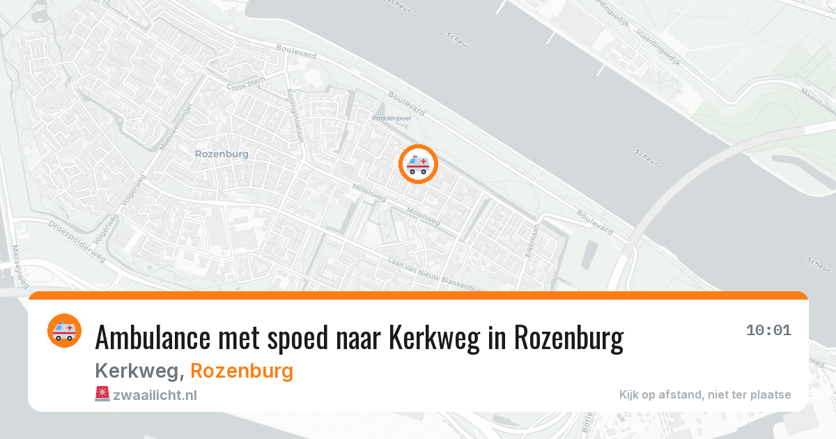 Ambulance met spoed naar Kerkweg in Rozenburg — 2 jul 2026