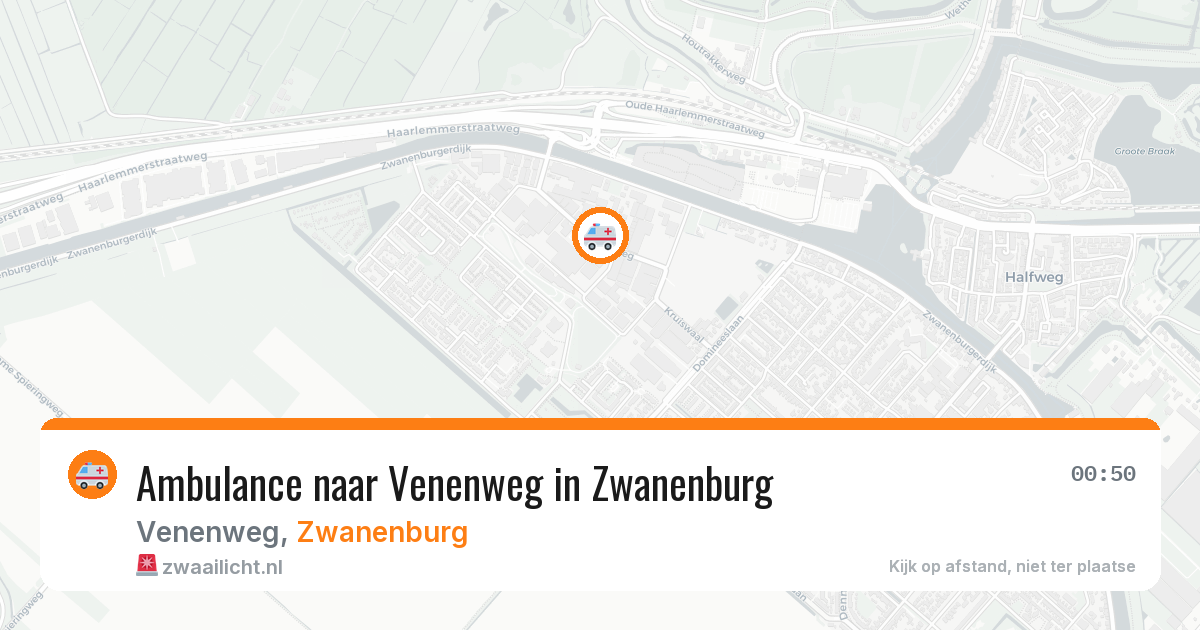 Ambulance naar Venenweg in Zwanenburg — 18 mrt 2026