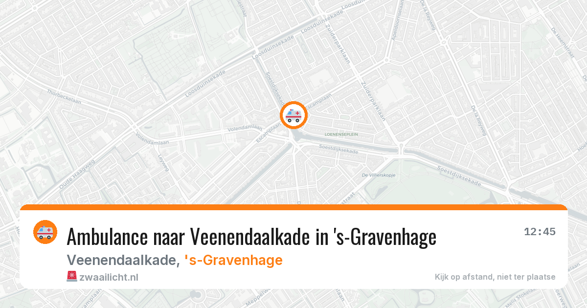 Ambulance naar Veenendaalkade in 's-Gravenhage — 10 jul 2026