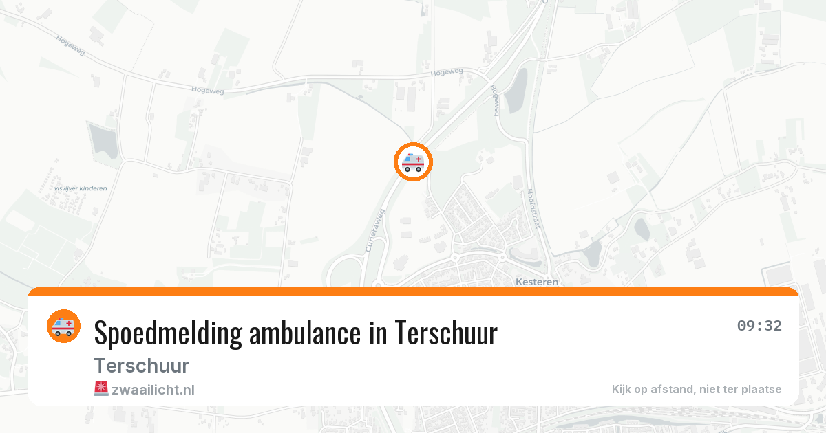 Spoedmelding ambulance in Terschuur — 29 jan 2026