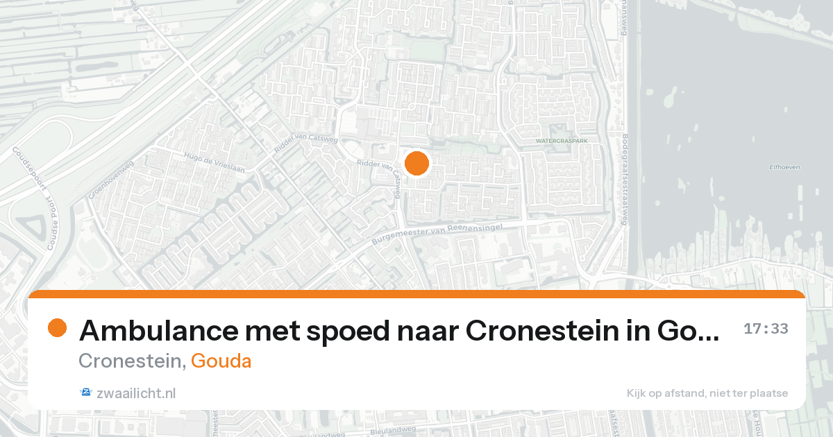 Ambulance met spoed naar Cronestein in Gouda — 11 mei 2026