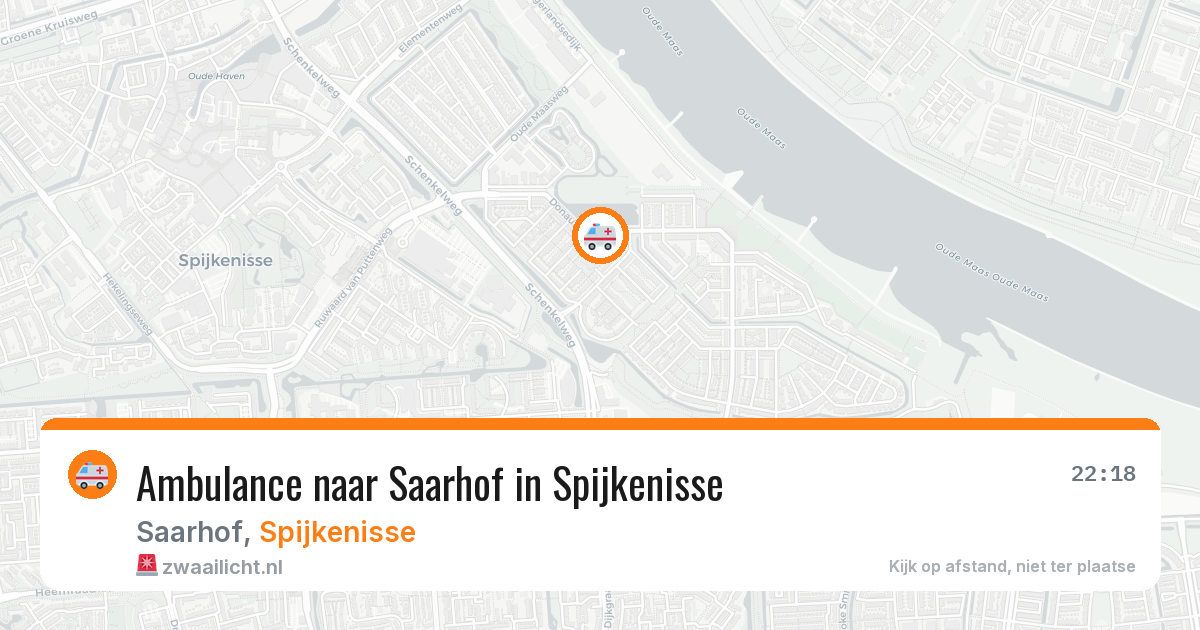 Ambulance naar Saarhof in Spijkenisse — 27 apr 2026