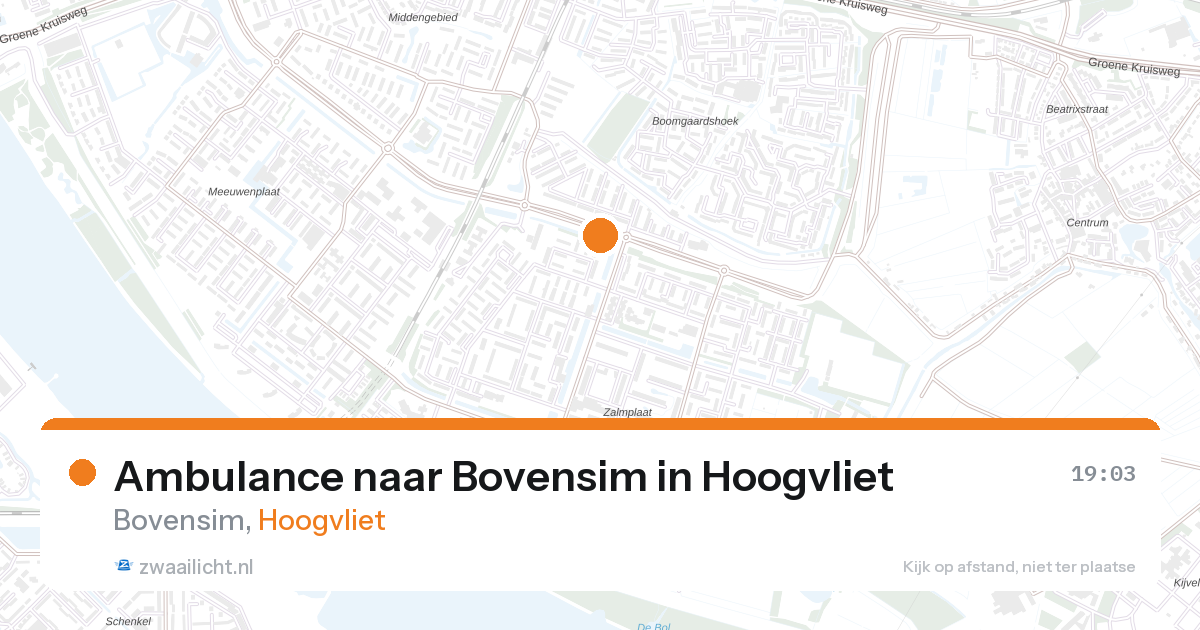 Ambulance naar Bovensim in Hoogvliet — 28 aug 2026