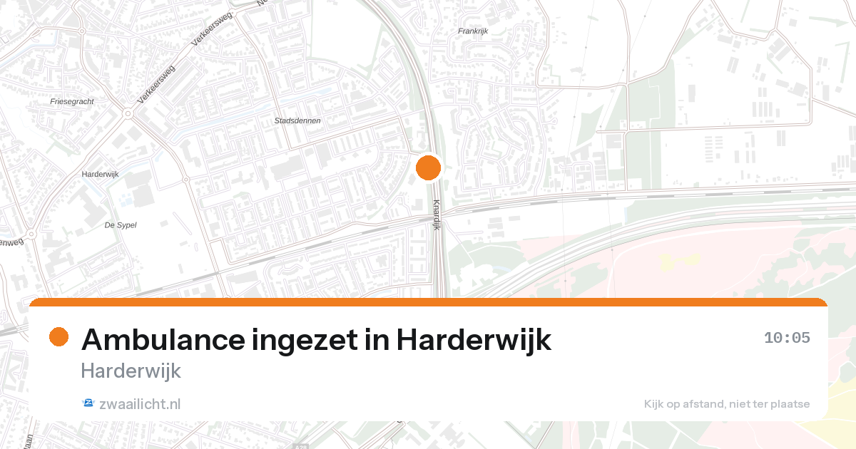 Ambulance ingezet in Harderwijk — 26 aug 2026