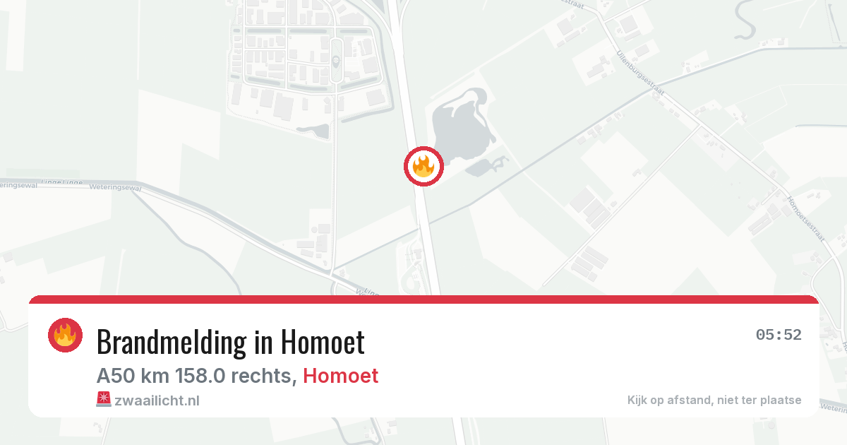 Brandmelding in Homoet — 12 aug 2026