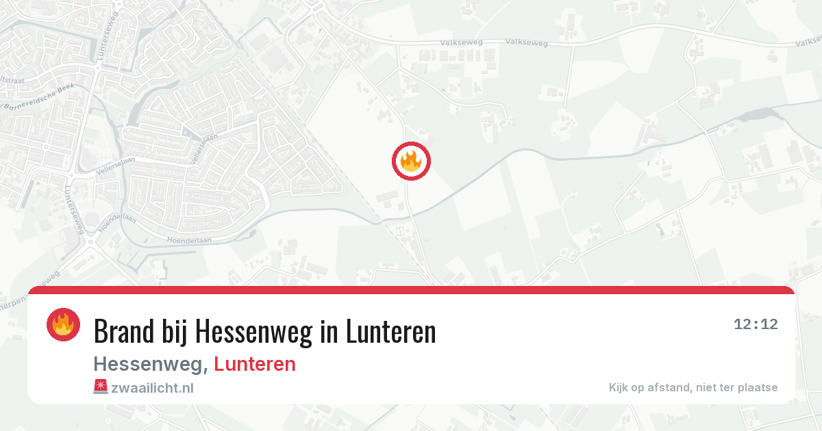 Brand bij Hessenweg in Lunteren — 18 jul 2026