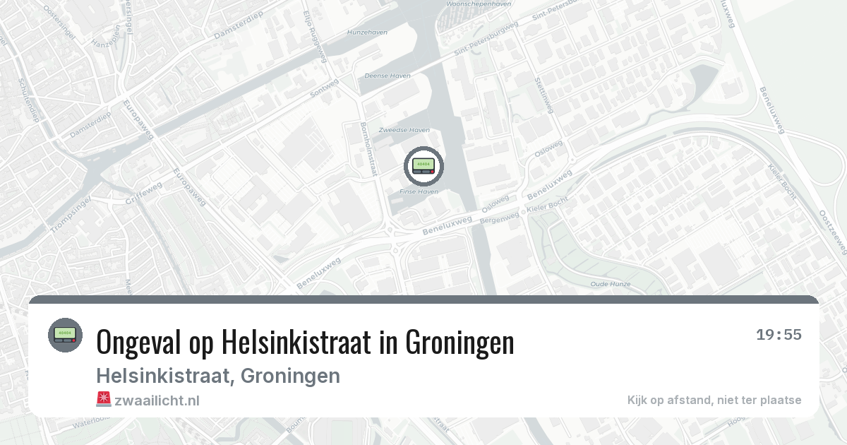 Ongeval op Helsinkistraat in Groningen — 15 feb 2026
