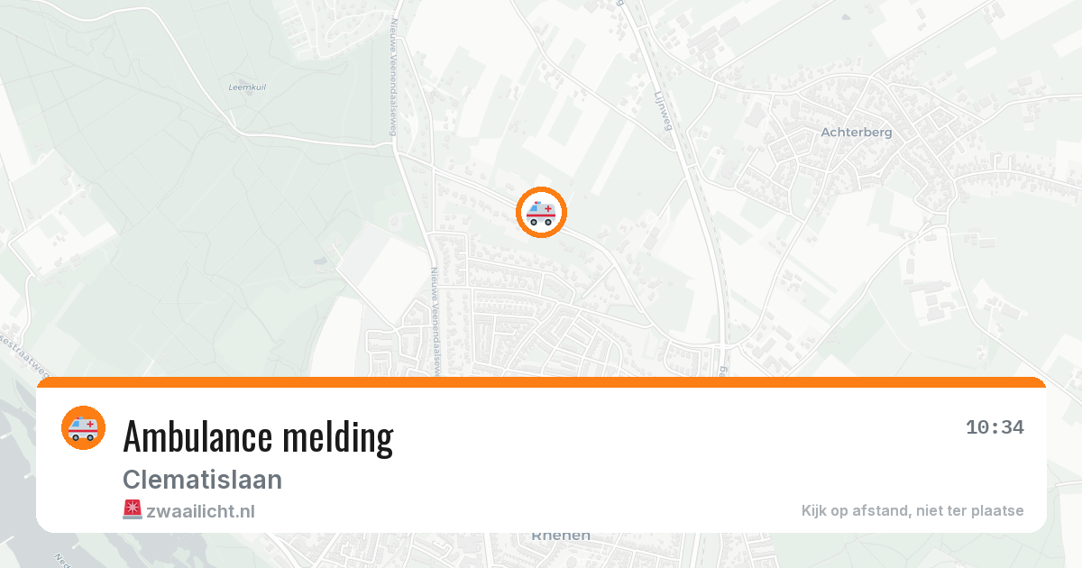 Ambulance melding — 21 jun 2026