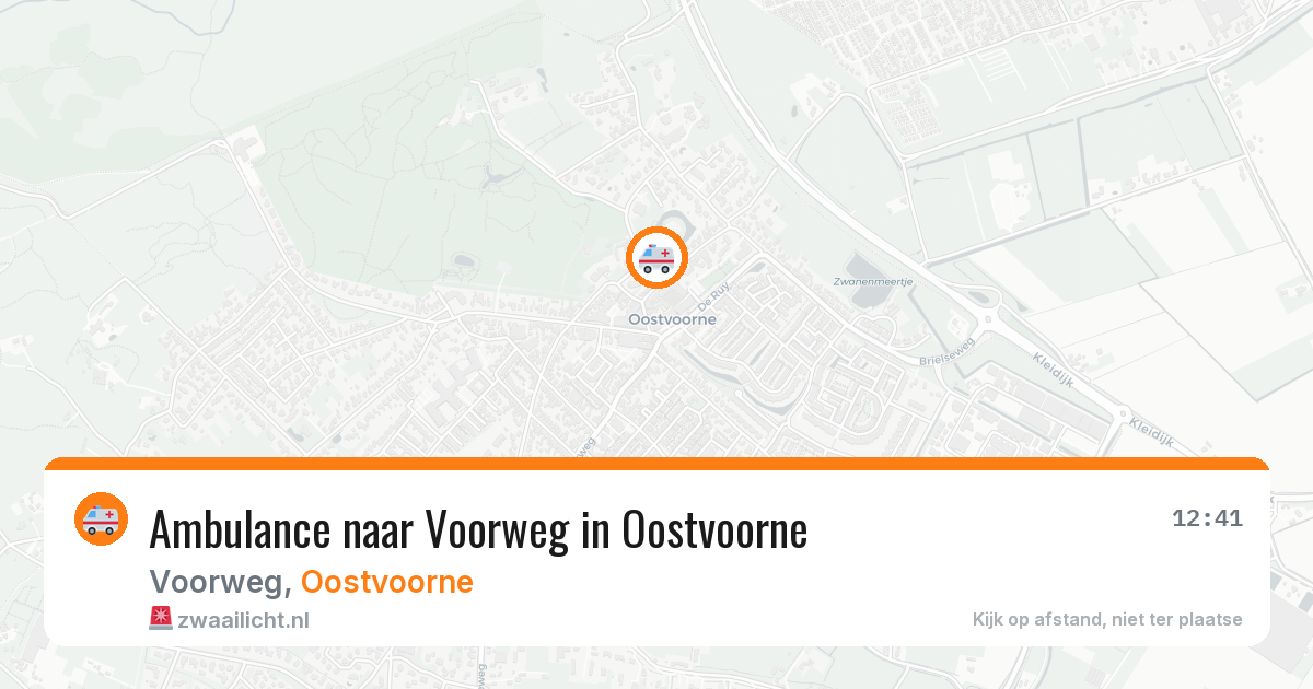 Ambulance naar Voorweg in Oostvoorne — 31 mrt 2026
