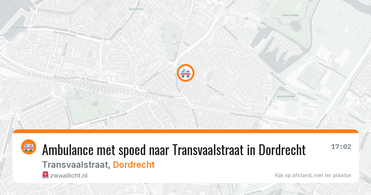 Ambulance met spoed naar Transvaalstraat in Dordrecht — 26 mrt 2026
