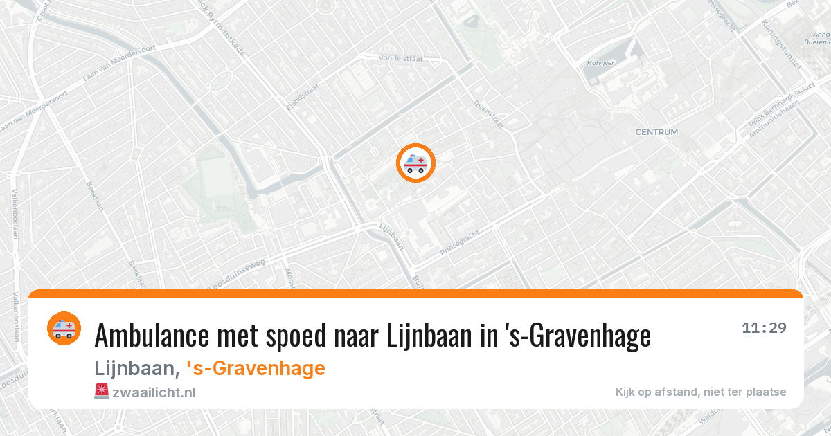 Ambulance met spoed naar Lijnbaan in 's-Gravenhage — 3 feb 2026