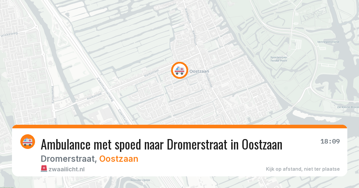 Ambulance met spoed naar Dromerstraat in Oostzaan — 29 mrt 2026