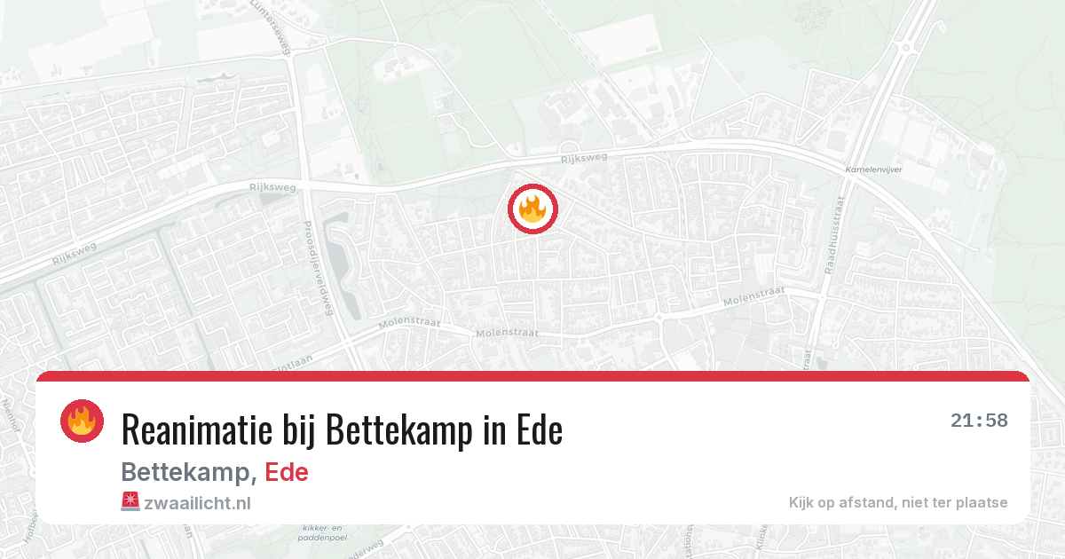 Reanimatie bij Bettekamp in Ede — 8 jun 2026