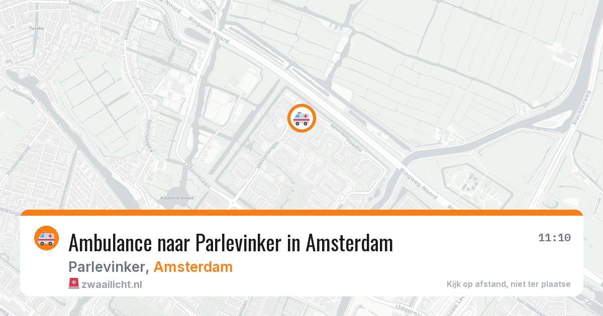 Ambulance naar Parlevinker in Amsterdam — 8 mei 2026