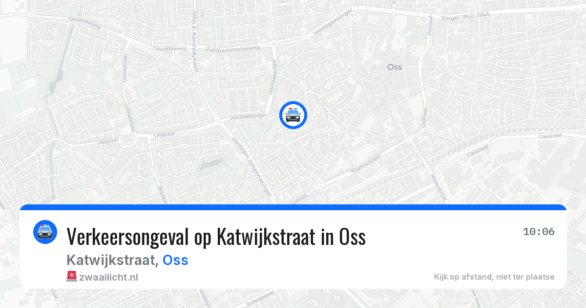 Verkeersongeval op Katwijkstraat in Oss — 26 jan 2026