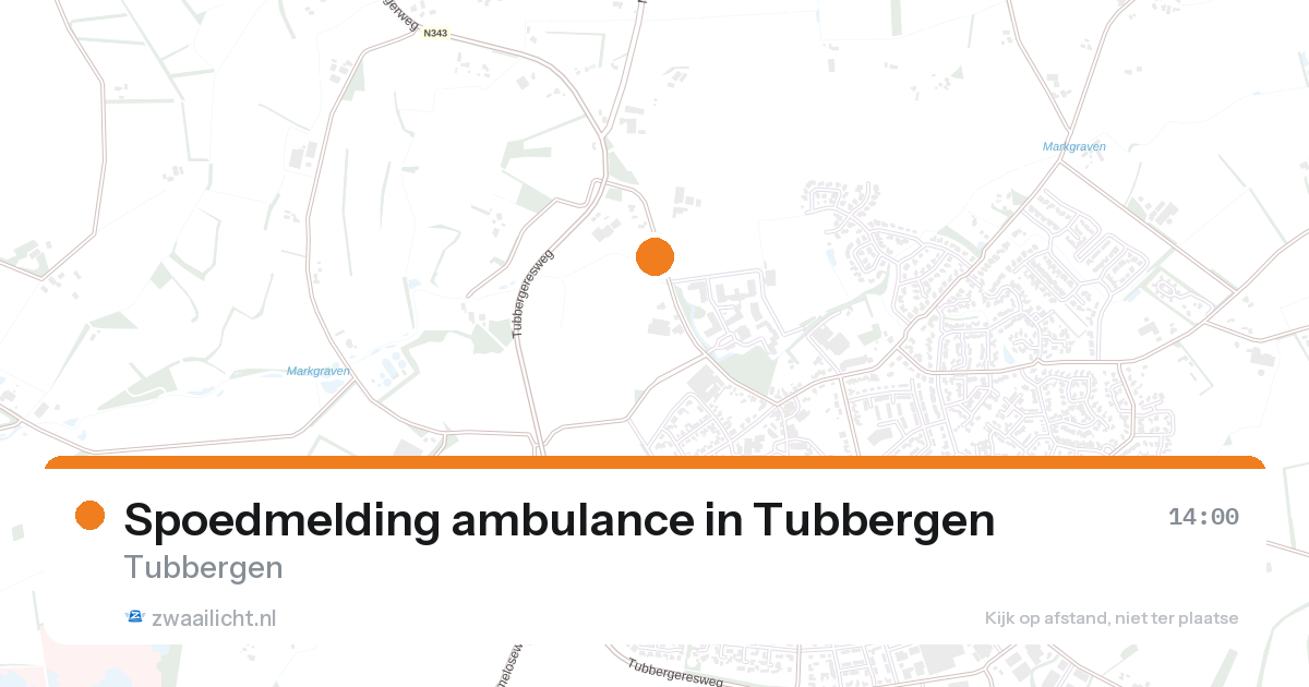 Spoedmelding ambulance in Tubbergen — 17 aug 2026