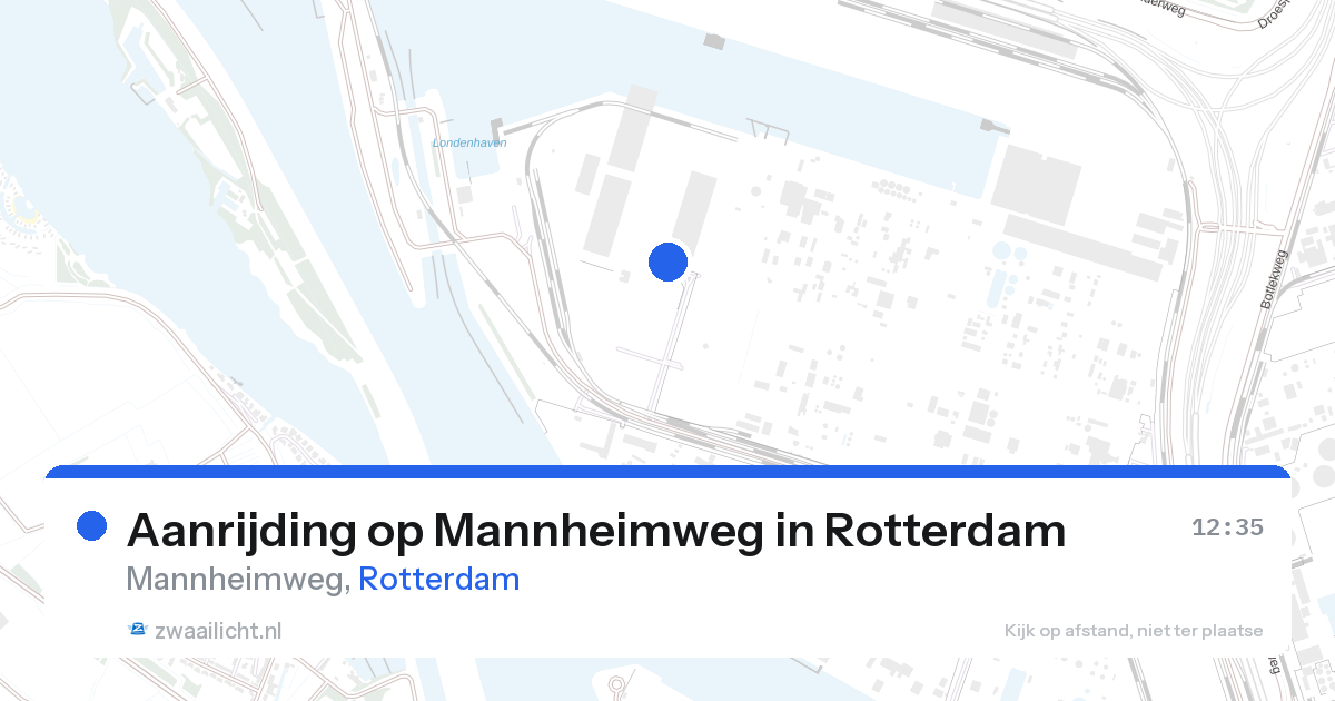 Aanrijding op Mannheimweg in Rotterdam — 28 aug 2026