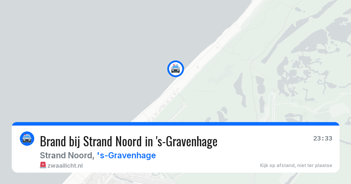 Brand bij Strand Noord in 's-Gravenhage — 10 jun 2026