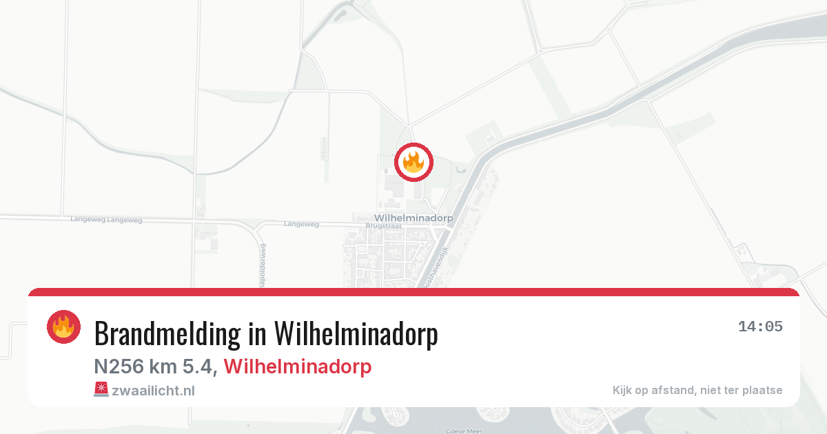 Brandmelding in Wilhelminadorp — 15 mrt 2026