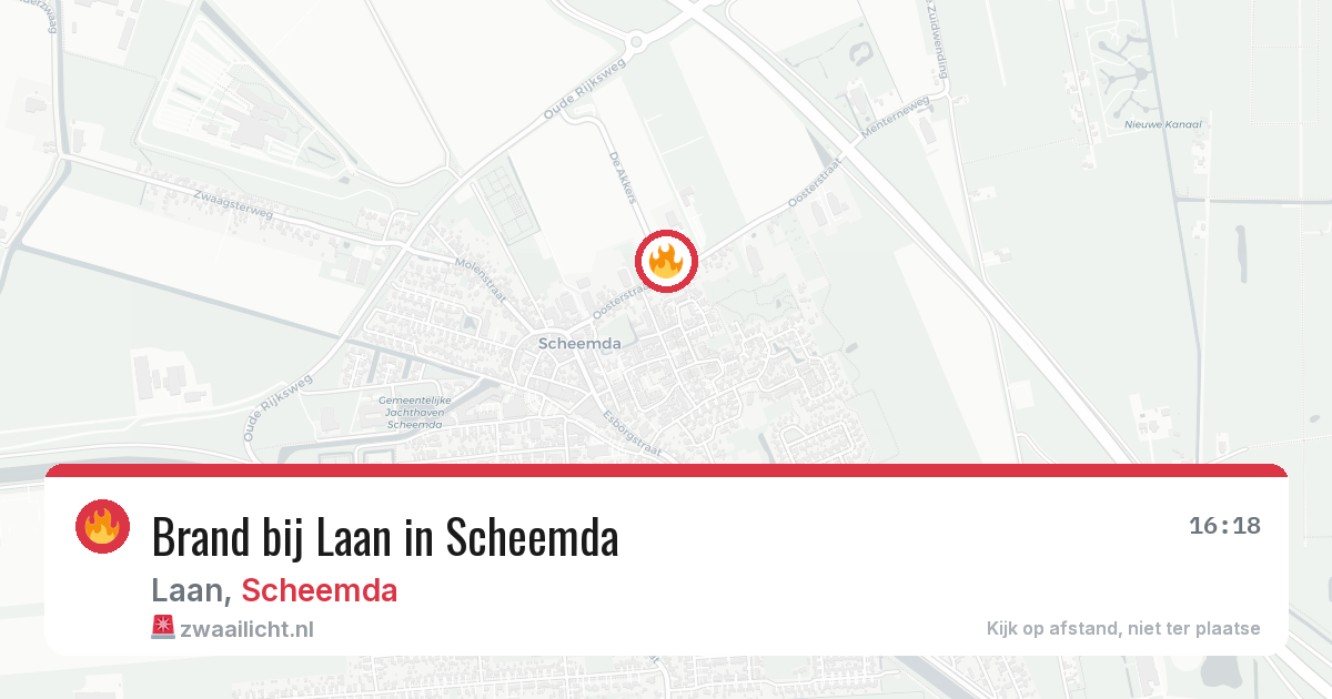 Brand bij Laan in Scheemda — 27 jun 2026