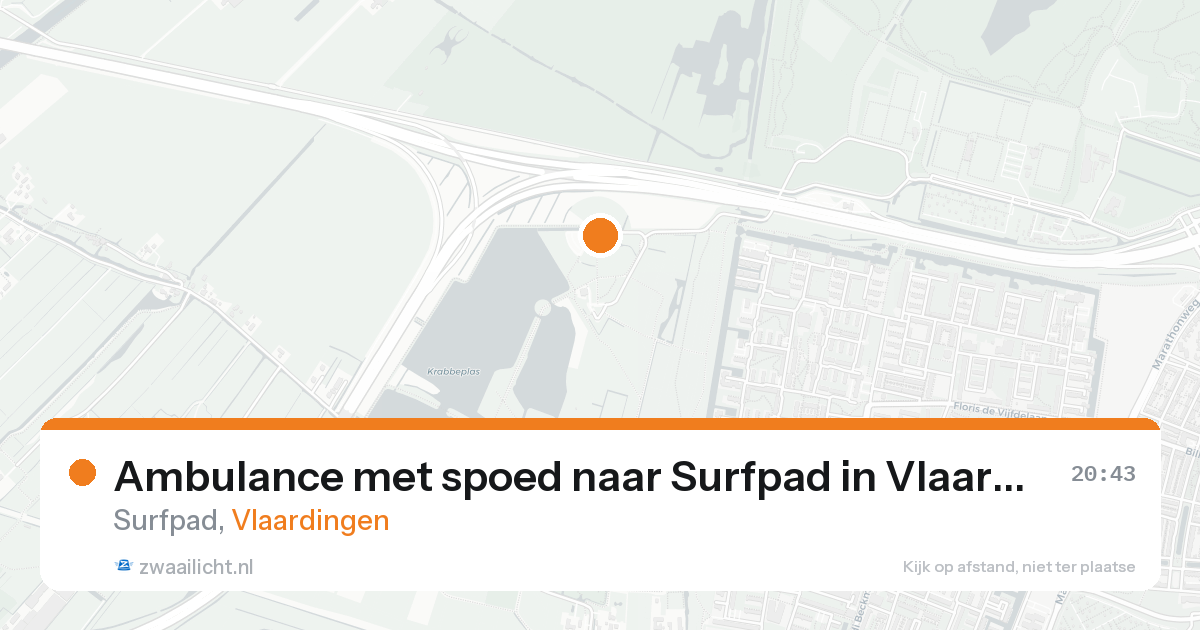 Ambulance met spoed naar Surfpad in Vlaardingen — 11 jul 2026