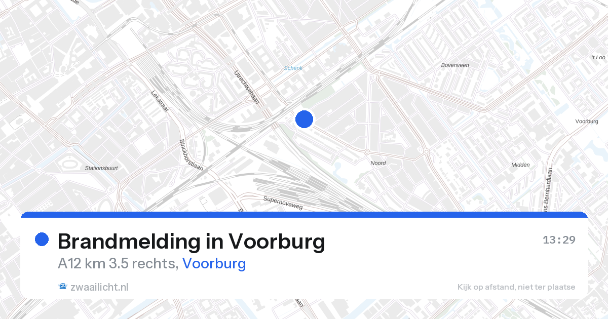 Brandmelding in Voorburg — 28 aug 2026