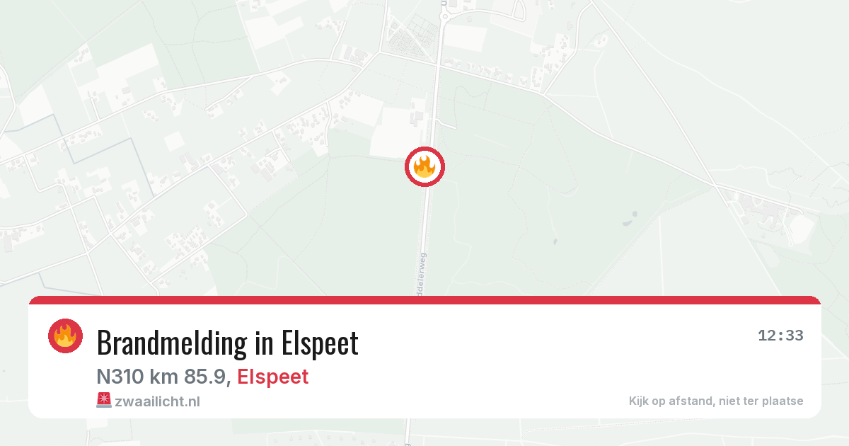 Brandmelding in Elspeet — 14 aug 2026