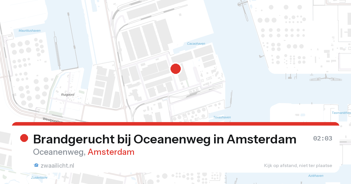 Brandgerucht bij Oceanenweg in Amsterdam — 23 jun 2026