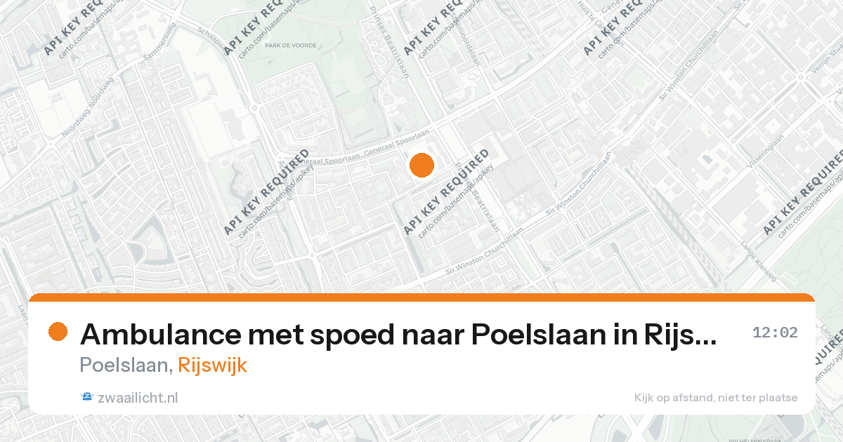 Ambulance met spoed naar Poelslaan in Rijswijk — 26 aug 2026