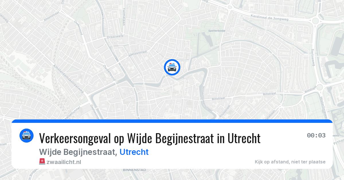 Verkeersongeval op Wijde Begijnestraat in Utrecht — 9 mei 2026