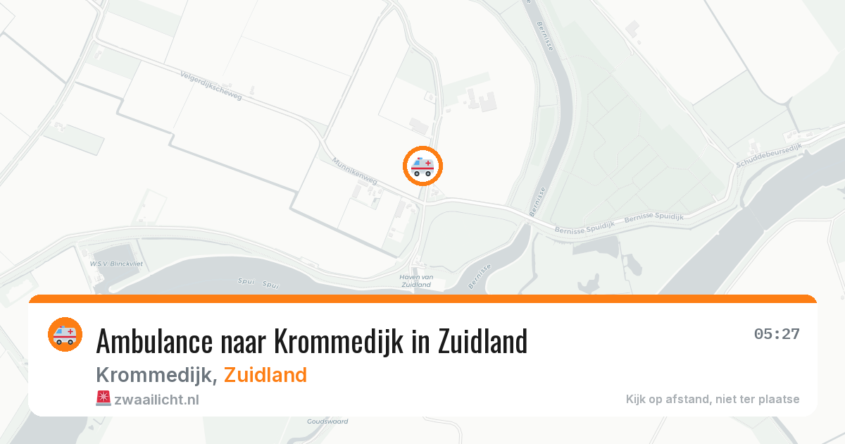 Ambulance naar Krommedijk in Zuidland — 9 feb 2026