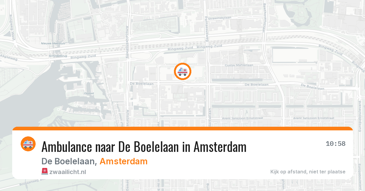 Ambulance naar De Boelelaan in Amsterdam — 26 mrt 2026