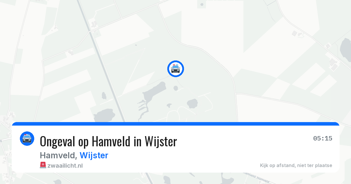 Ongeval op Hamveld in Wijster — 13 jun 2026