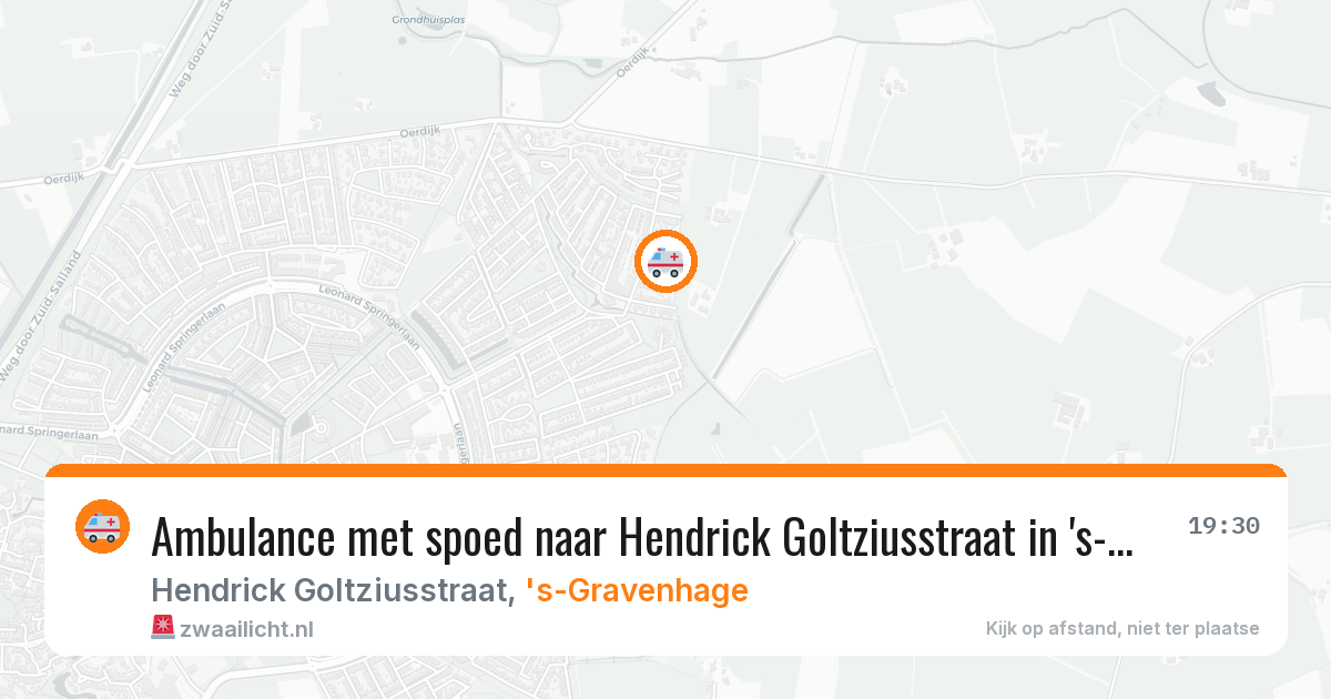 Ambulance met spoed naar Hendrick Goltziusstraat in 's-Gravenhage — 3 apr 2026