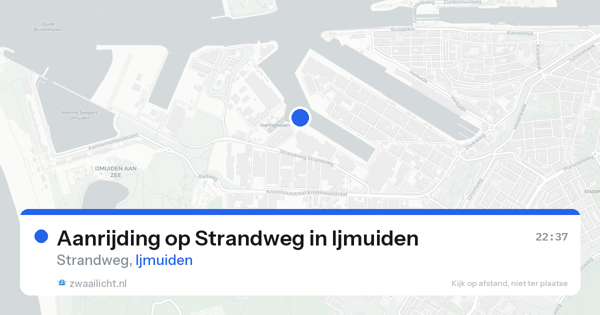 Aanrijding op Strandweg in Ijmuiden — 15 aug 2026
