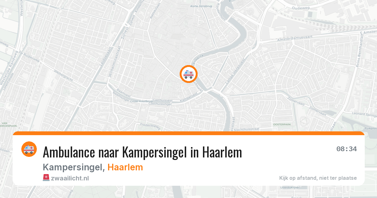 Ambulance naar Kampersingel in Haarlem — 25 apr 2026