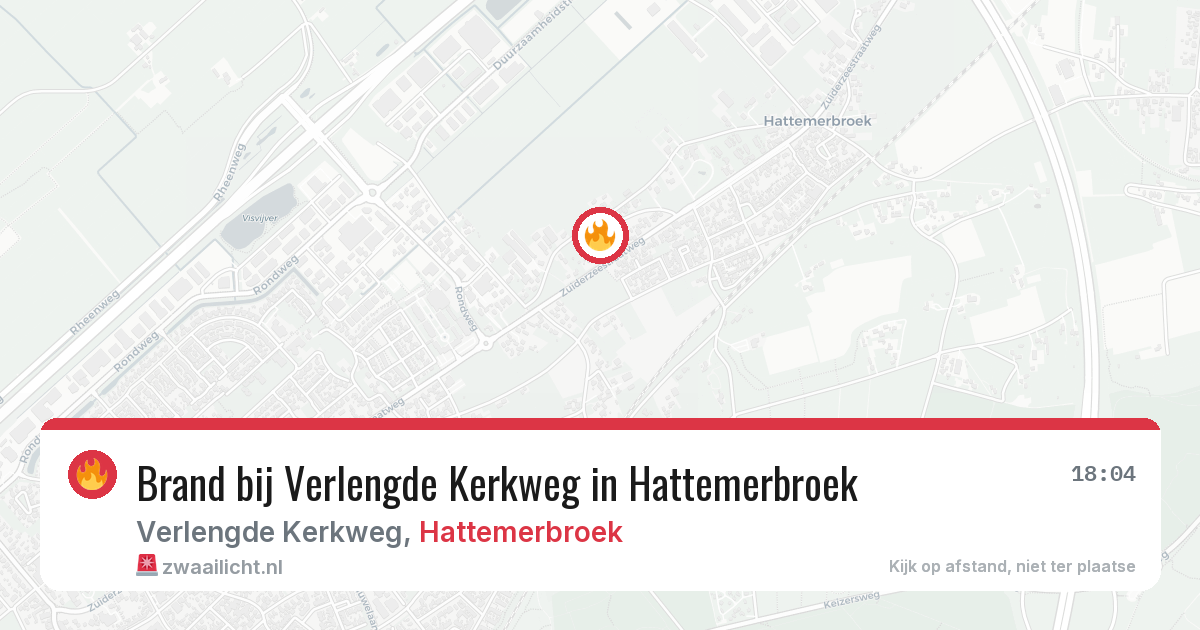Brand bij Verlengde Kerkweg in Hattemerbroek — 24 feb 2026