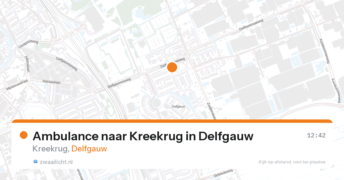 Ambulance naar Kreekrug in Delfgauw — 2 jun 2026