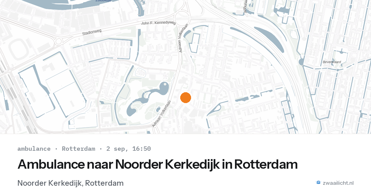 Ambulance naar Noorder Kerkedijk in Rotterdam — 2 sep 2026