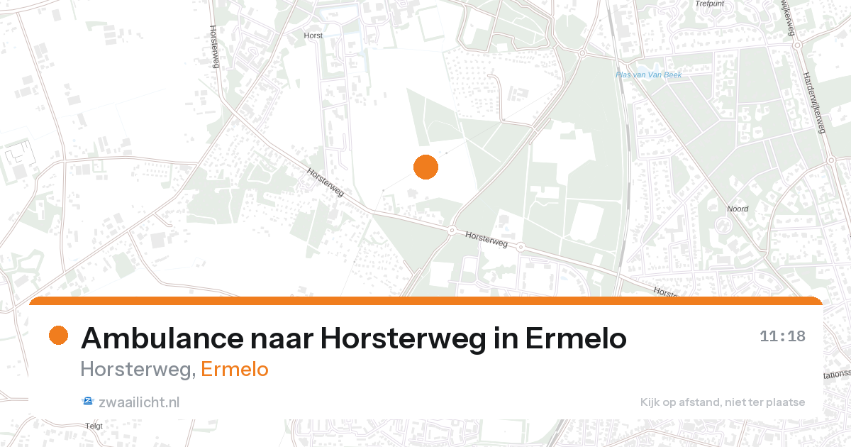 Ambulance naar Horsterweg in Ermelo — 25 aug 2026