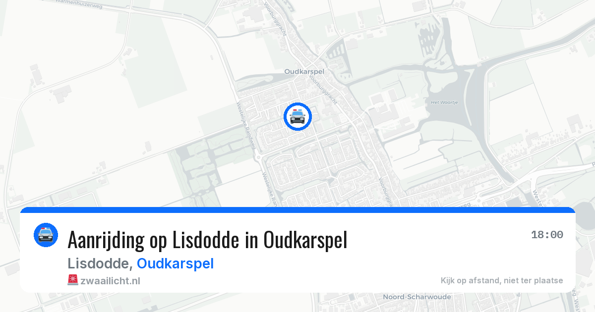 Aanrijding op Lisdodde in Oudkarspel — 5 mei 2026