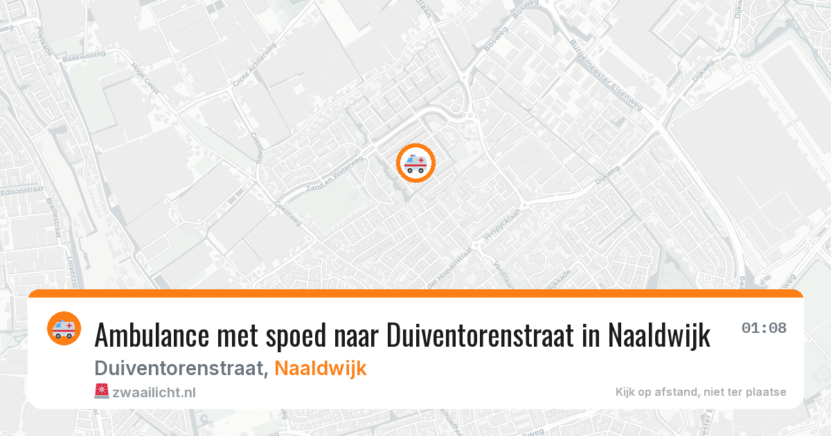 Ambulance met spoed naar Duiventorenstraat in Naaldwijk — 2 jun 2026