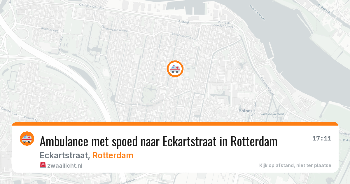 Ambulance met spoed naar Eckartstraat in Rotterdam — 2 apr 2026