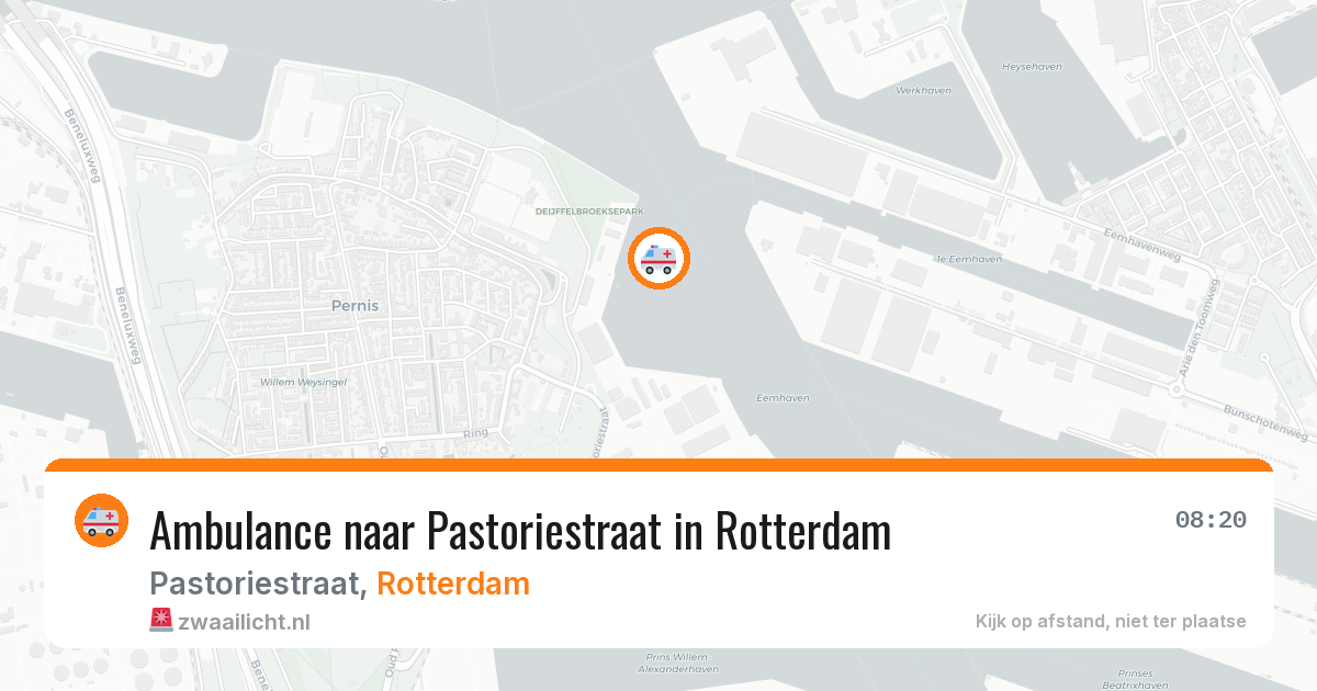Ambulance naar Pastoriestraat in Rotterdam — 7 mei 2026