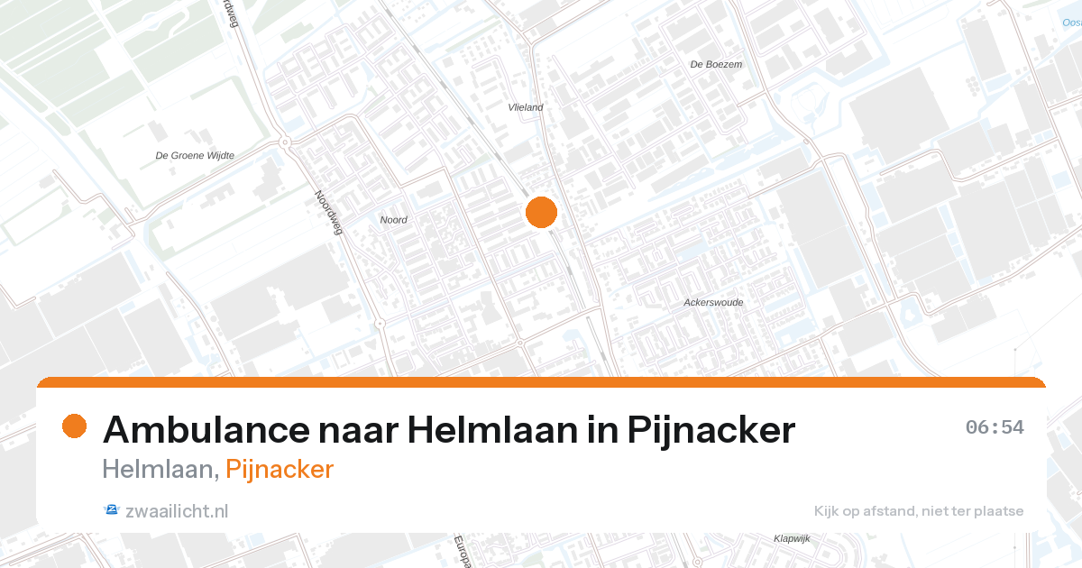 Ambulance naar Helmlaan in Pijnacker — 25 feb 2026