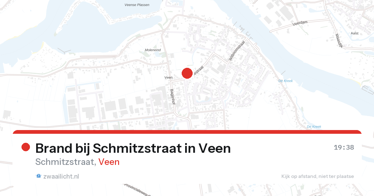 Brand bij Schmitzstraat in Veen — 27 aug 2026