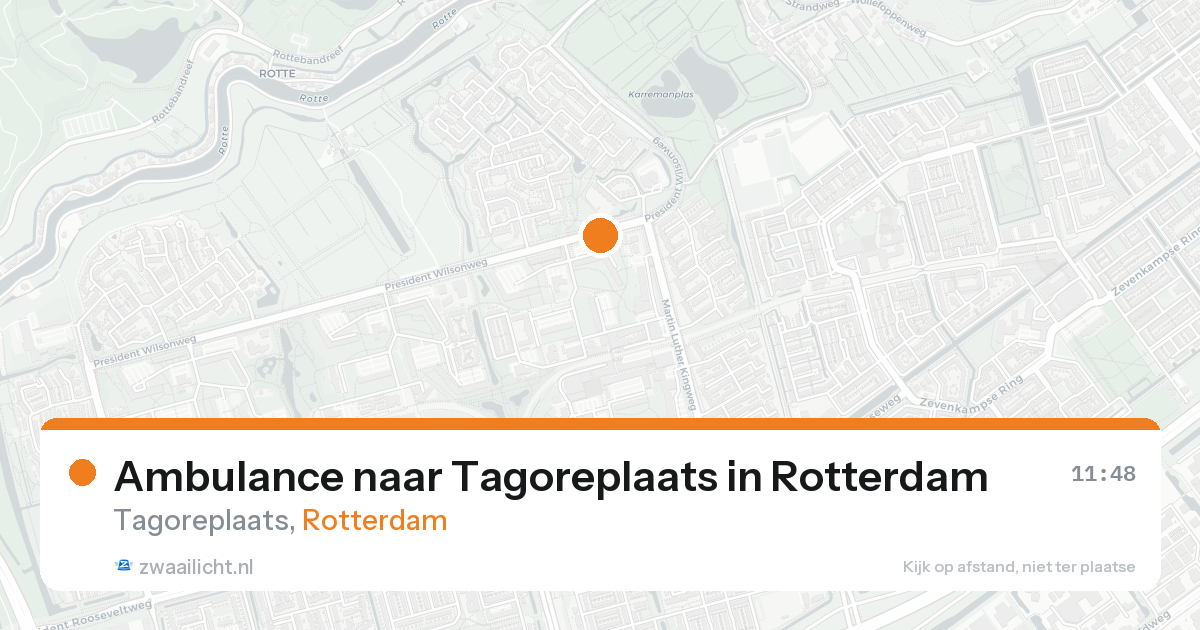 Ambulance naar Tagoreplaats in Rotterdam — 27 mei 2026